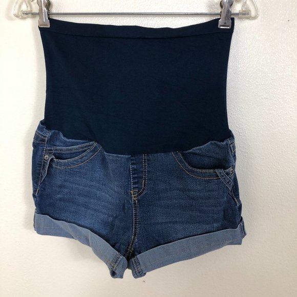 HAUTE MAMA Denim Jean Shorts Size Small - Picture 1 of 10